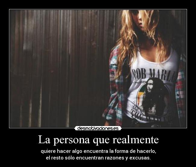 La persona que realmente - 