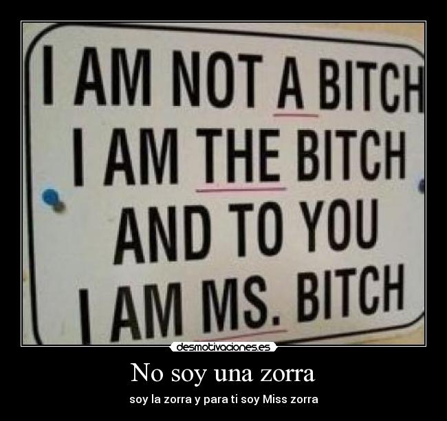 No soy una zorra - 