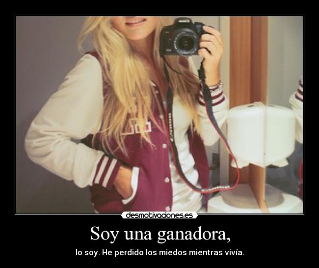 Soy una ganadora, -