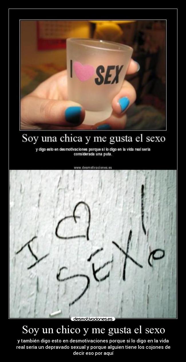 Soy un chico y me gusta el sexo -