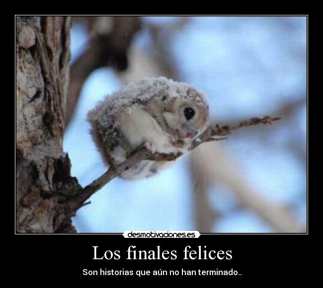 Los finales felices - Son historias que aún no han terminado..