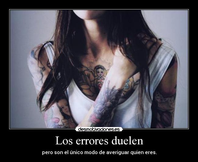 Los errores duelen -
