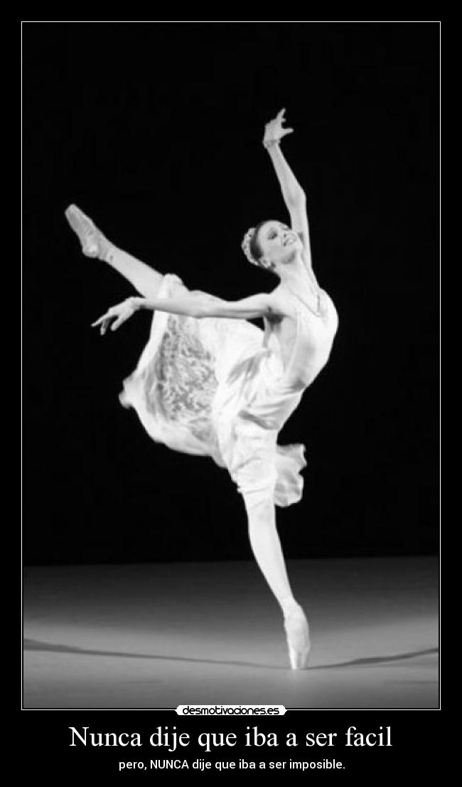 Nunca dije que iba a ser facil -