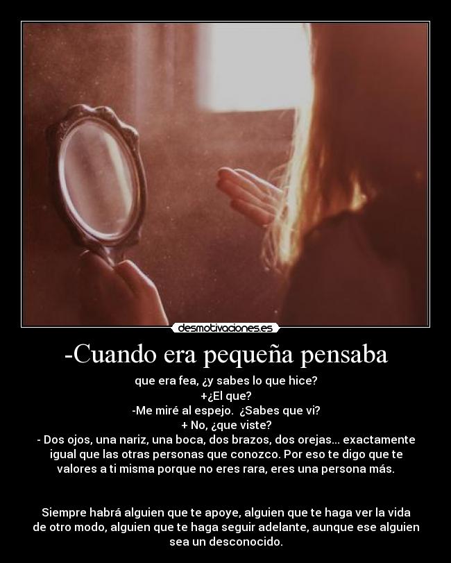 -Cuando era pequeña pensaba - 