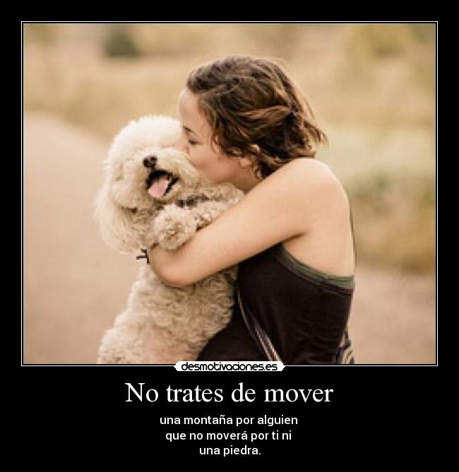 No trates de mover - 