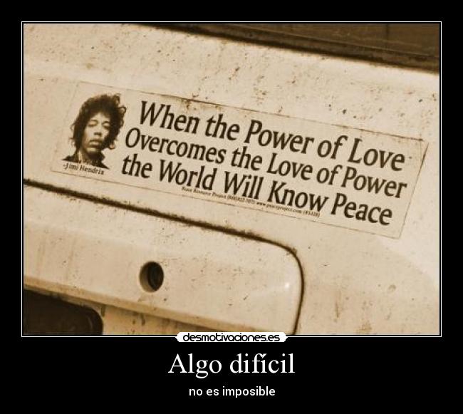 Algo difícil - no es imposible