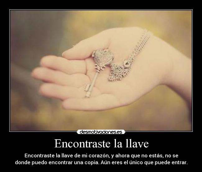 Encontraste la llave - 