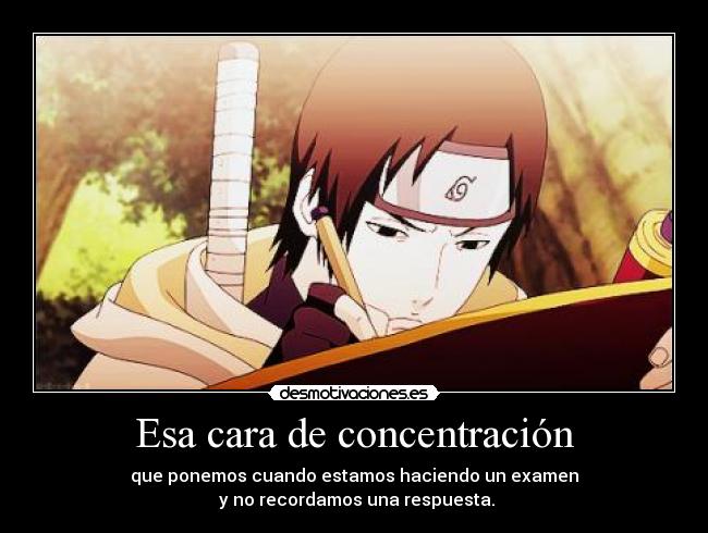 Esa cara de concentración - 