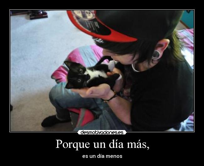 Porque un día más, - 