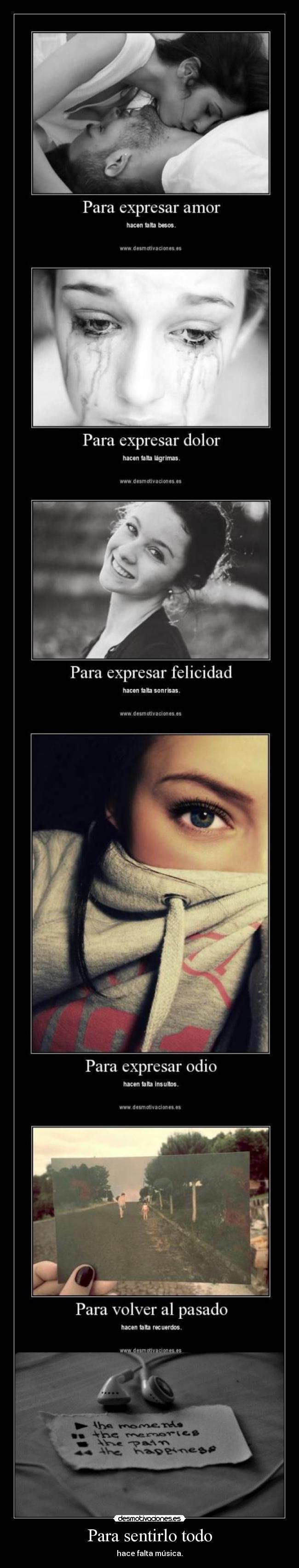 Para sentirlo todo -