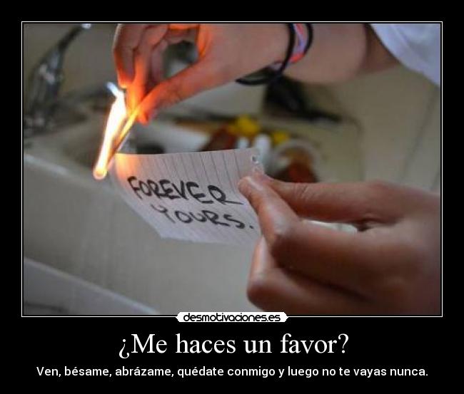 ¿Me haces un favor? - 