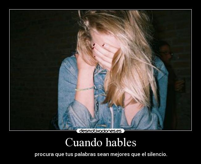 Cuando hables - 