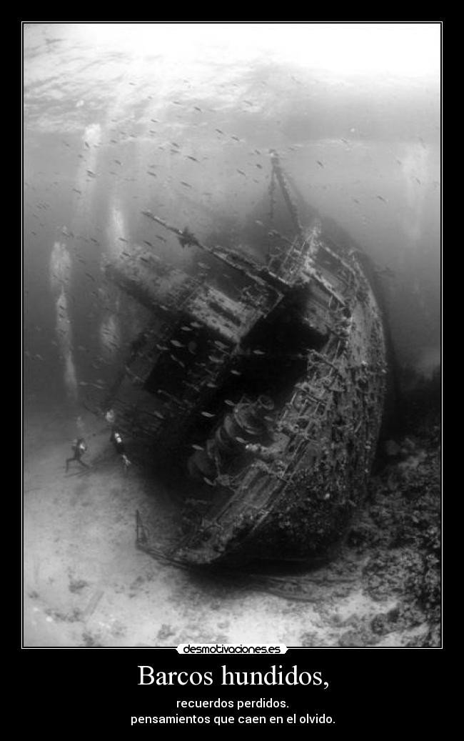 Barcos hundidos, -