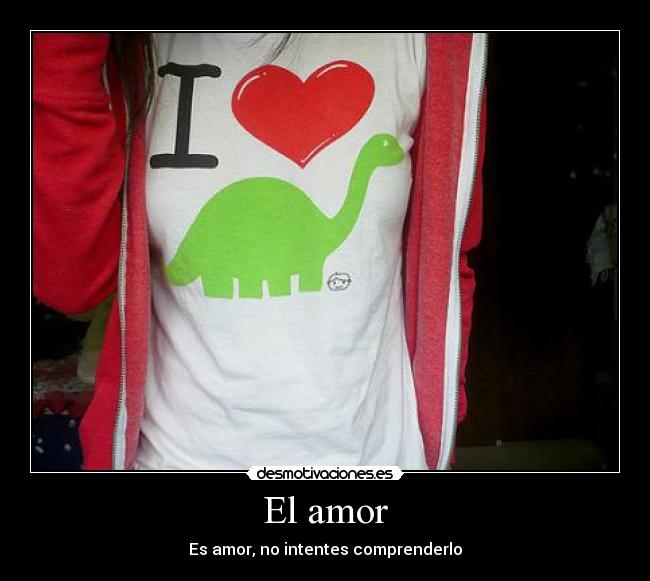 El amor - Es amor, no intentes comprenderlo