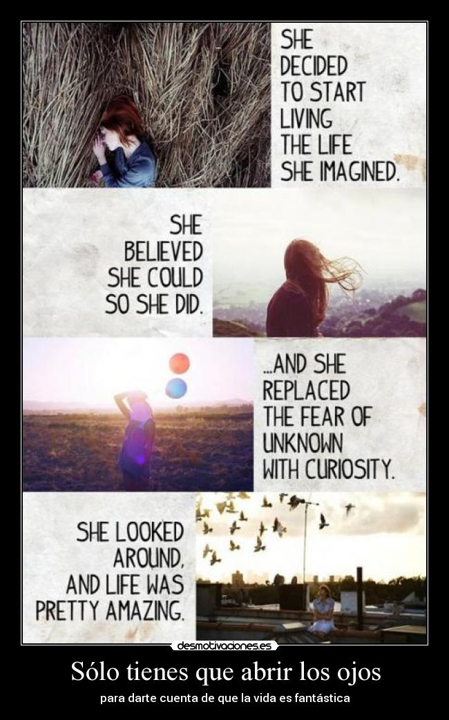 Sólo tienes que abrir los ojos - 