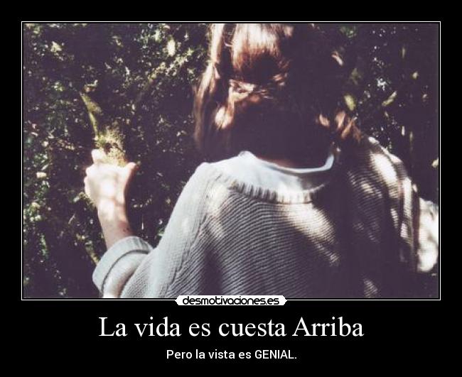 La vida es cuesta Arriba - Pero la vista es GENIAL.