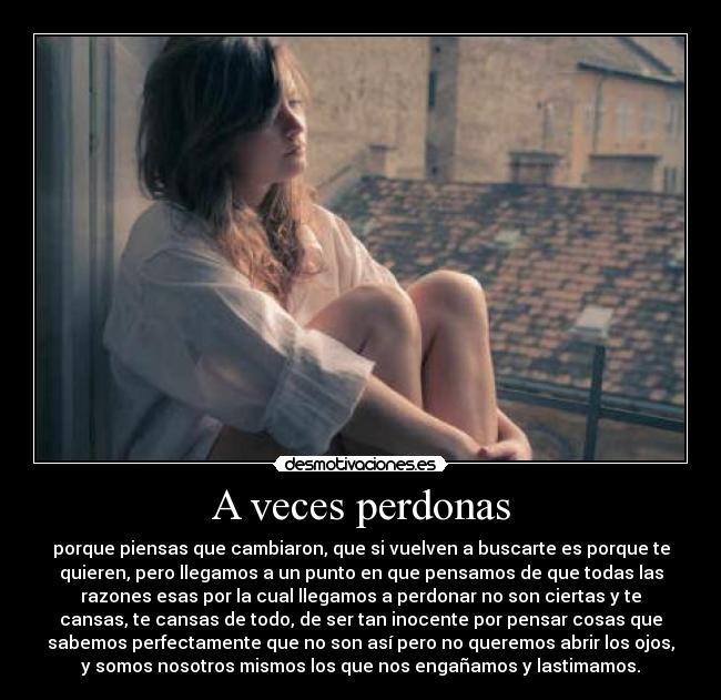 A veces perdonas - 