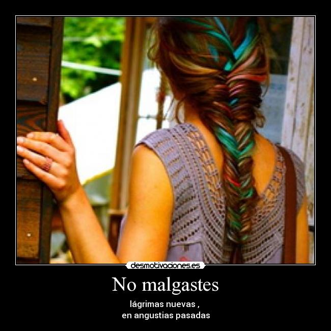 No malgastes - 