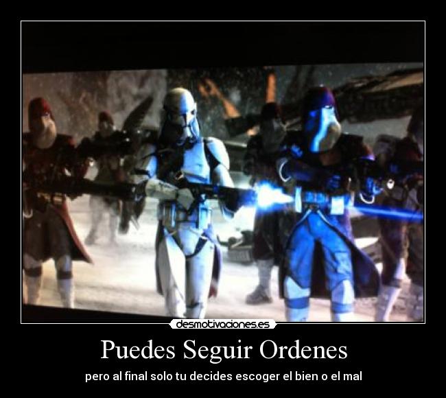 carteles orden order starwars stortrooper stortropper desmotivaciones