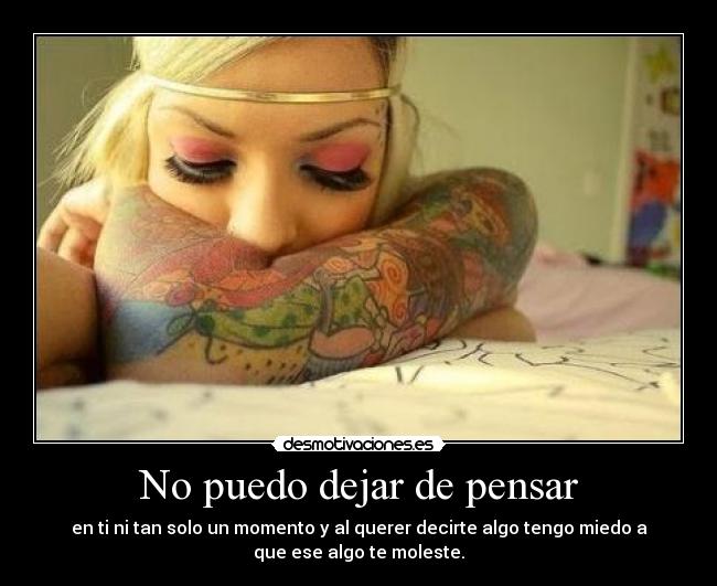 No puedo dejar de pensar -