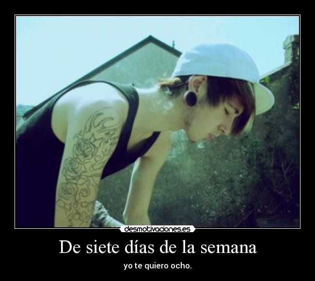De siete días de la semana -