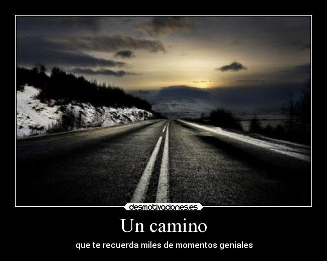 Un camino -