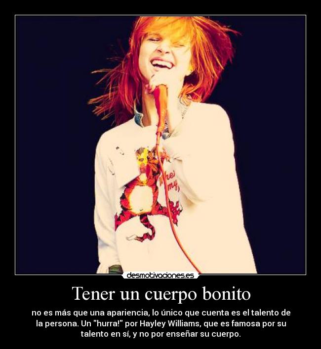 Tener un cuerpo bonito -