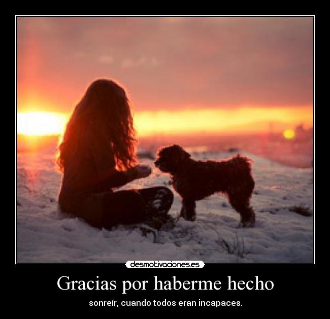 Gracias por haberme hecho - 