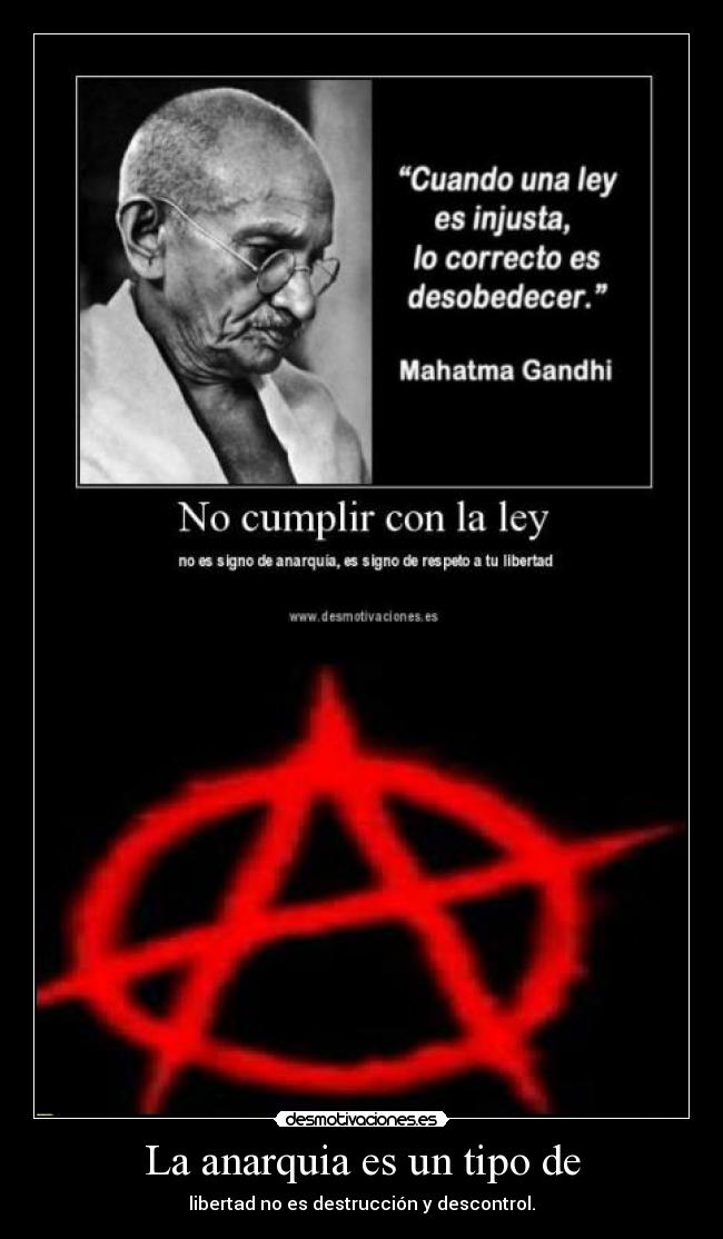 La anarquia es un tipo de -