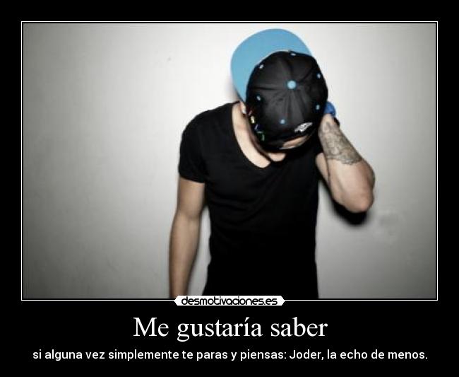 Me gustaría saber -