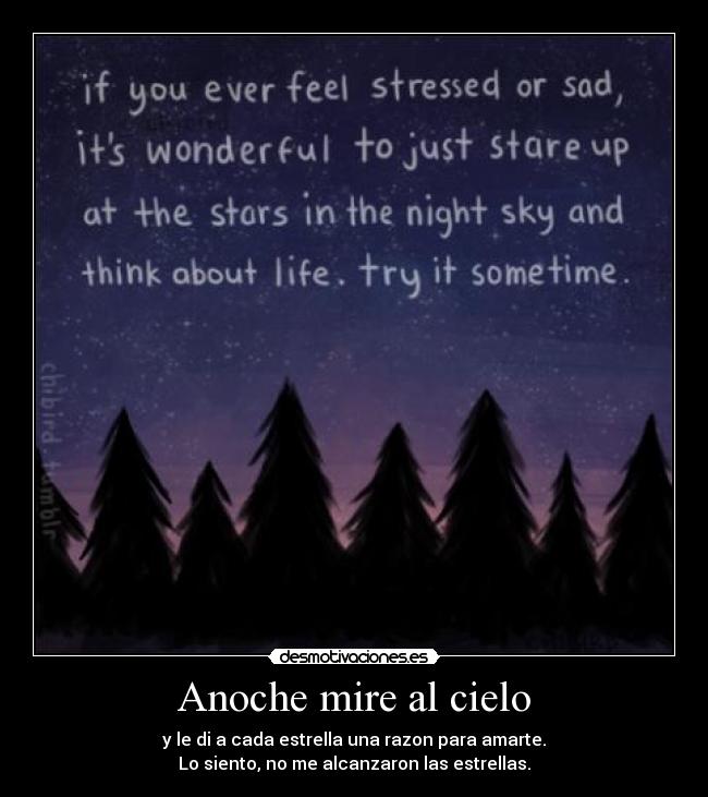 Anoche mire al cielo - 