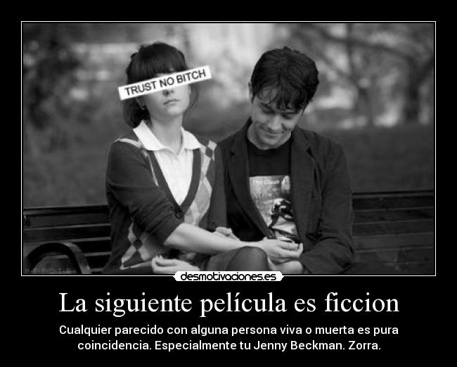 La siguiente película es ficcion -