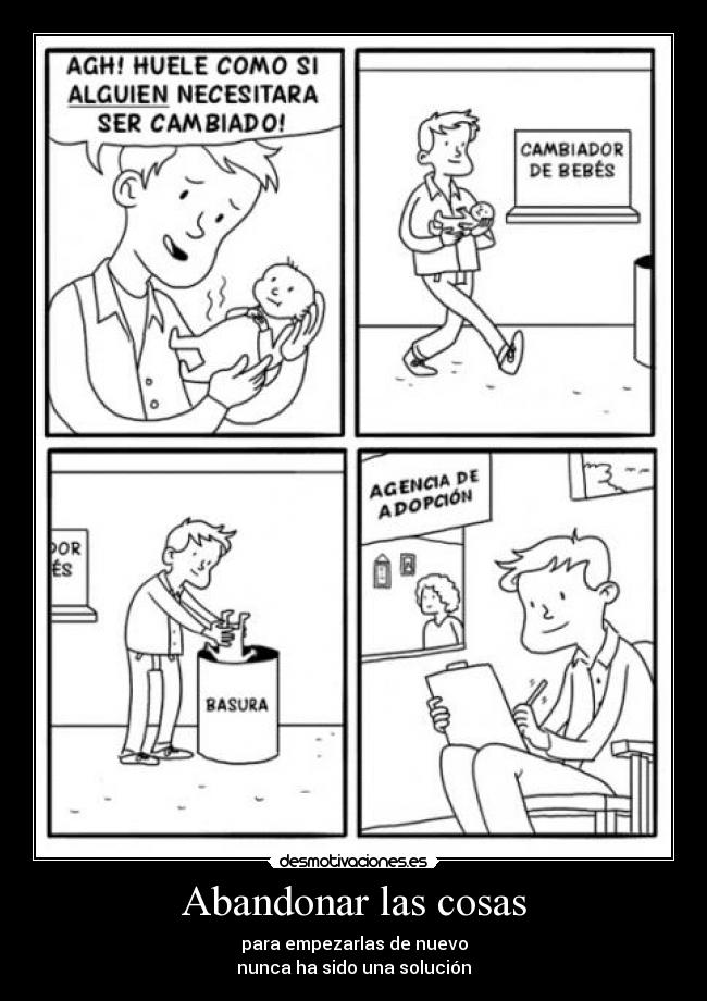 Abandonar las cosas - 