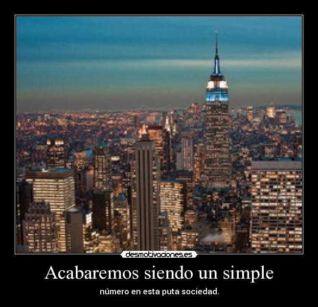 Acabaremos siendo un simple - 
