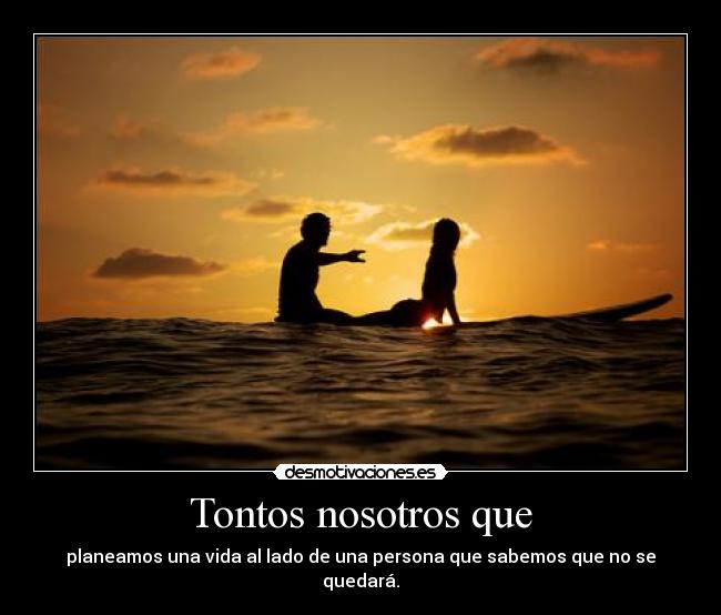 Tontos nosotros que -