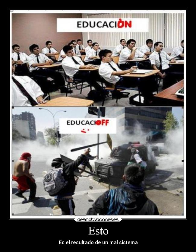 Esto - Es el resultado de un mal sistema