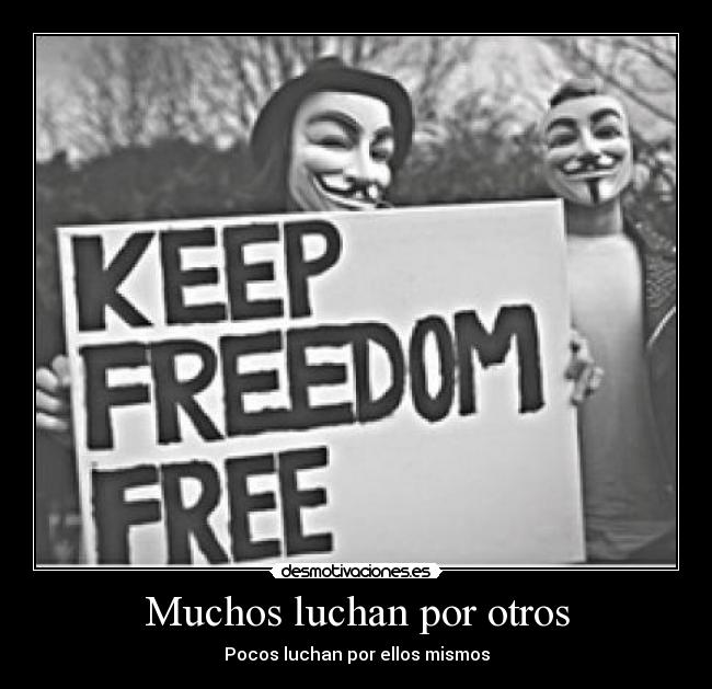 Muchos luchan por otros - 