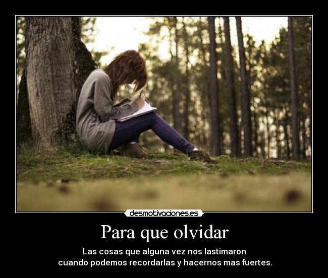 Para que olvidar - 
