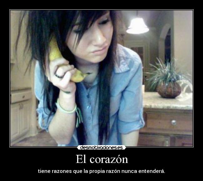 El corazón - tiene razones que la propia razón nunca entenderá.