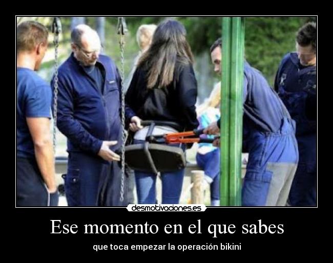 Ese momento en el que sabes -