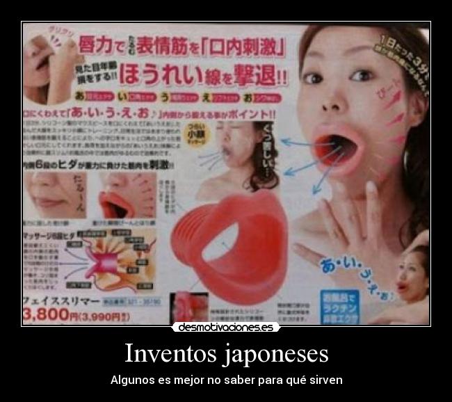 Inventos japoneses - Algunos es mejor no saber para qué sirven