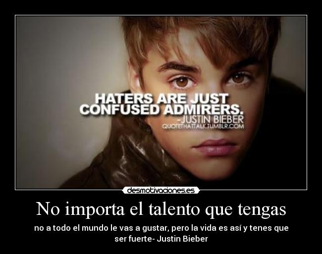 No importa el talento que tengas -