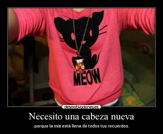 Necesito una cabeza nueva -