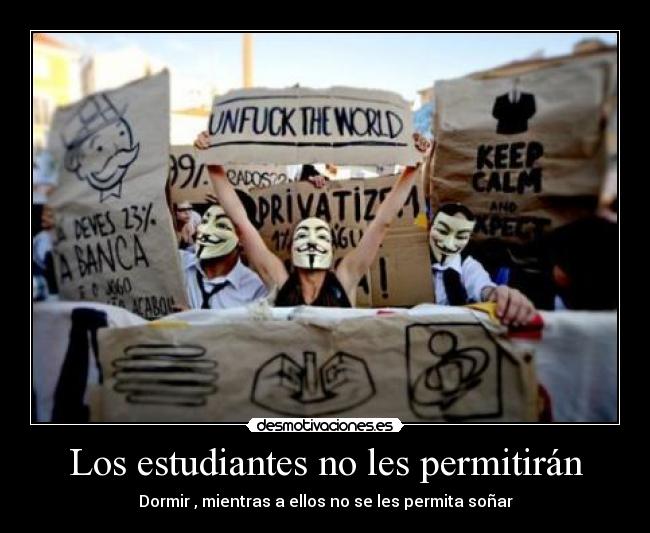 Los estudiantes no les permitirán - 