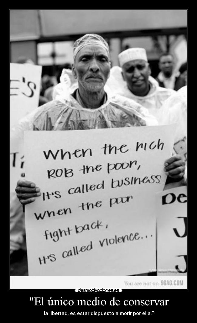 El único medio de conservar - 