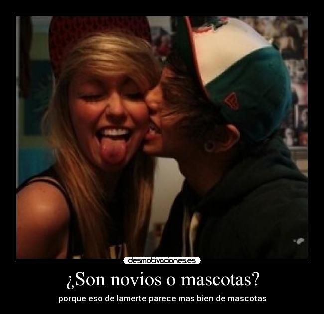 ¿Son novios o mascotas? - porque eso de lamerte parece mas bien de mascotas