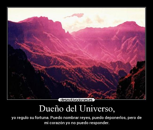 Dueño del Universo, -