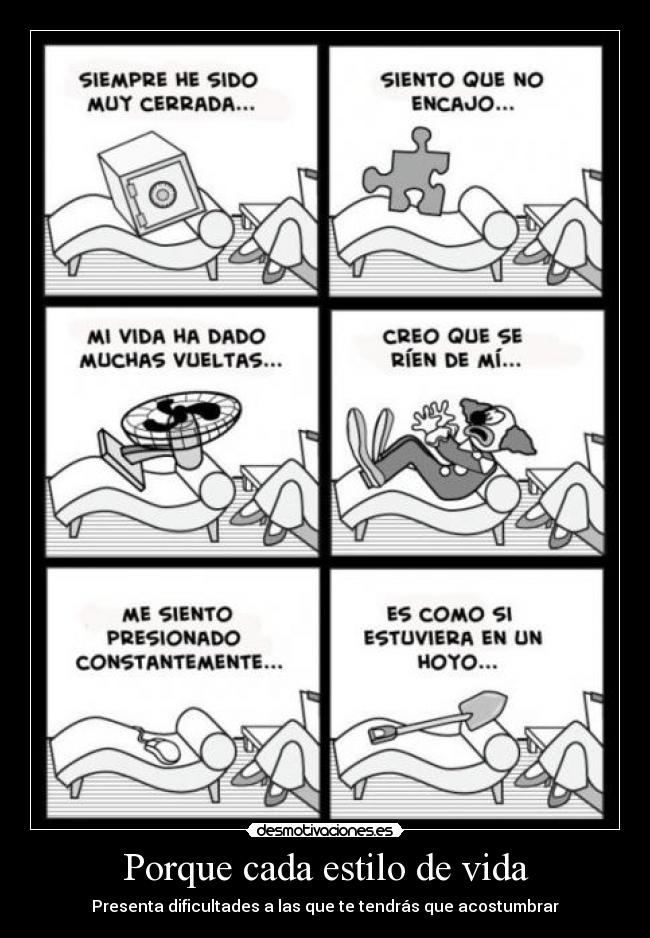 carteles vida guti19 siento como pieza rompecabezas desmotivaciones