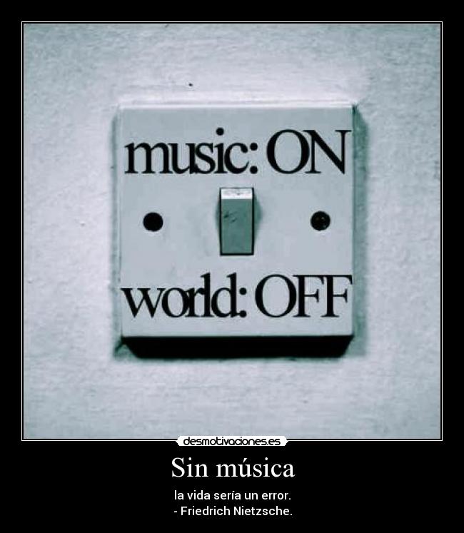 Sin música -