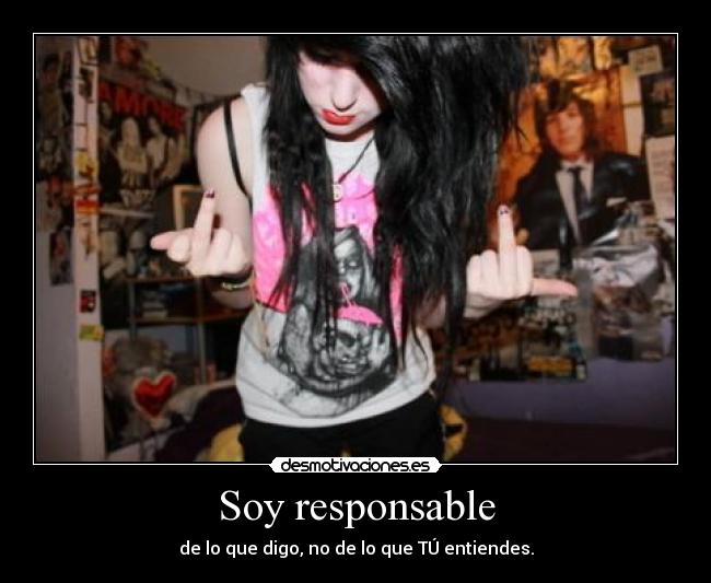 Soy responsable -
